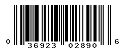 UPC barcode number 036923028906