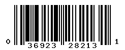 UPC barcode number 036923282131