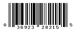 UPC barcode number 036923282155