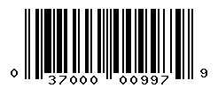 UPC barcode number 037000009979