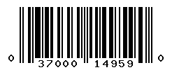 UPC barcode number 037000149590