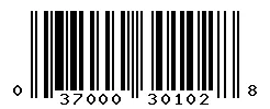 UPC barcode 037000301028