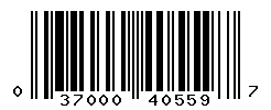 UPC barcode number 037000405597