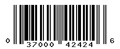 UPC barcode number 037000424246