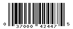 UPC barcode number 037000424475