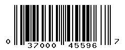 UPC barcode number 037000455967