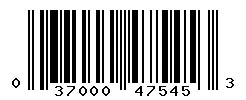 UPC barcode 037000475453