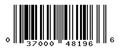 UPC barcode 037000481966
