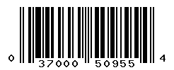 UPC barcode number 037000509554