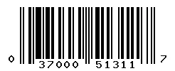 UPC barcode 037000513117