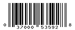 UPC barcode number 037000535928