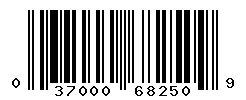 UPC barcode number 037000682509