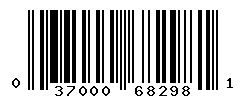 UPC barcode number 037000682981