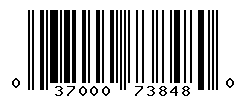 UPC barcode number 037000738480