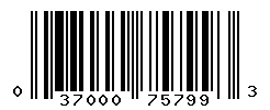 UPC barcode number 037000757993