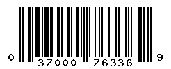 UPC barcode number 037000763369