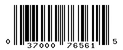 UPC 037000765615 barcode image