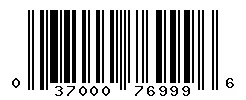 UPC 037000769996 barcode image
