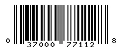 UPC barcode 037000771128