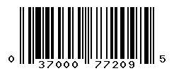 UPC barcode number 037000772095