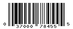 UPC 037000784555 barcode image