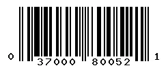 UPC barcode 037000800521