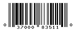 UPC barcode number 037000835110