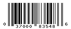 UPC barcode number 037000835486