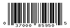 UPC 037000859505 barcode image