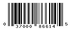 UPC barcode number 037000866145