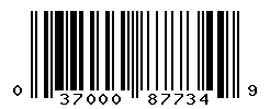UPC barcode number 037000877349