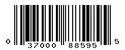 UPC barcode number 037000885955