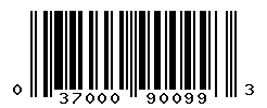 UPC barcode number 037000900993