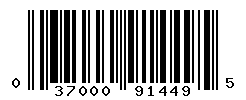 UPC barcode number 037000914495