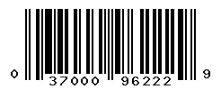 UPC barcode number 037000962229