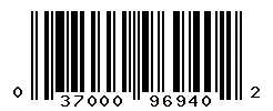UPC 037000969402 barcode image