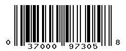 UPC barcode number 037000973058