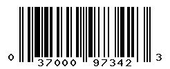 UPC barcode number 037000973423