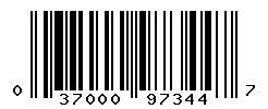 UPC barcode number 037000973447