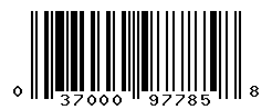 UPC barcode number 037000977858