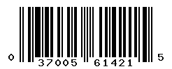 UPC barcode number 037005614215