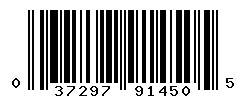 UPC barcode number 037297914505