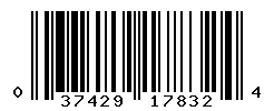 UPC barcode number 037429178324