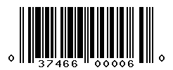 UPC barcode number 037466000060