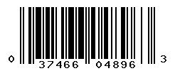 UPC barcode number 037466048963