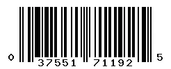 UPC barcode 037551711925