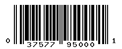 UPC barcode number 037577950001