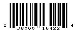 UPC barcode number 038000164224