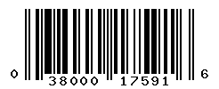 UPC barcode number 038000175916