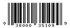 UPC barcode number 038000351099